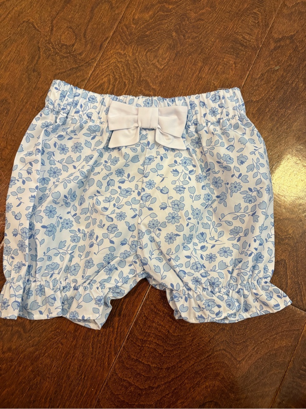 The Beaufort Bonnet Company Blue Floral Bow Bloomers